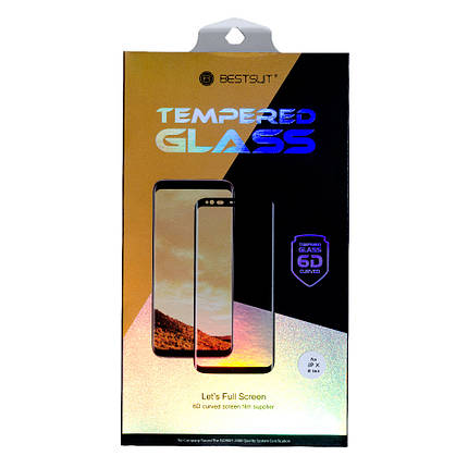 Захисне скло 6D Best Suit для Apple iPhone X Transparent, фото 1