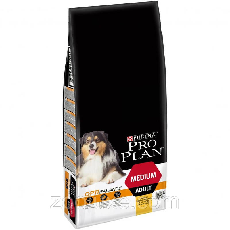 Purina Pro Plan Medium Adult Chicken 14 кг / Пурина Про План Медіум Едалт Курка — корм для собак