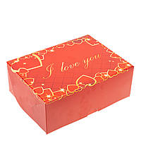 Подарункова коробка 240х180х90 "LOVE" червона