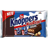 Шоколадный батончик Storck, Knoppers Nuss Riegel Dark (чорний шоколад з фундуком), 200 г. (5*40...