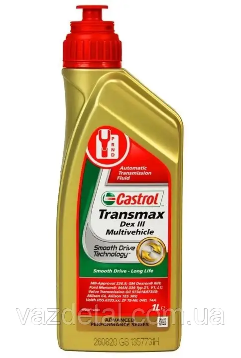 Масло CASTROL ATF DEXRON III Multivehicle  1л