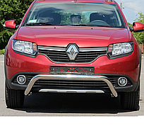 Передній захист бампера Dacia Sandero Stapway 2013-2018