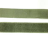 Текстильна застібка (липучка) хакі 4 см, фото 2
