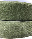 Текстильна застібка (липучка) хакі 4 см, фото 3