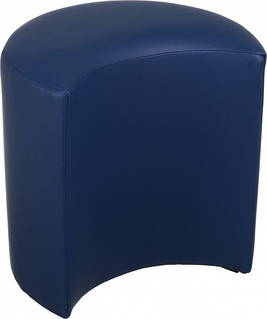 Пуф дитячий BNB Півмісяць темно-сірий (Колір: Флай 8833). Для садочка, шкоди, кімнати відпочинку, магазина дитячого одягу / взуття