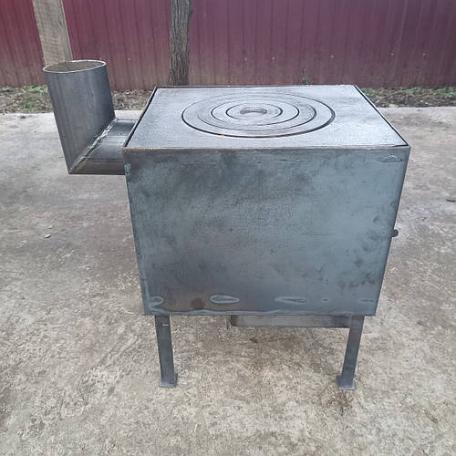 Купить Буржуйка. Печь стальная 3мм с чугунной плитой 7мм. Дровяная печь ...