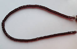 Бусина Куб колір виноградний 4*4 мм