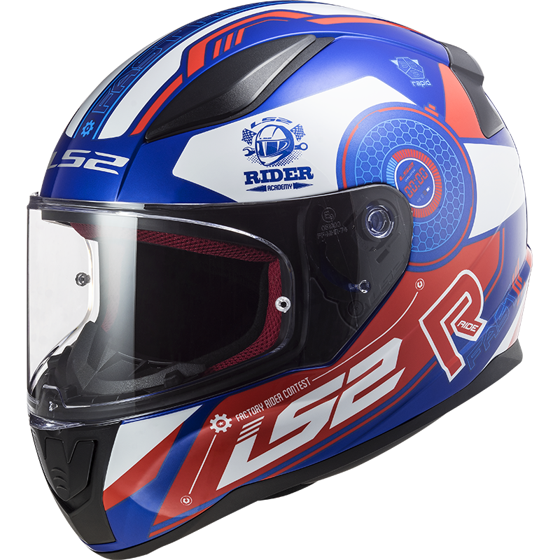 МОТОШОЛОМ ЗАКРИТИЙ LS2 FF353 RAPID STRATUS КОЛІР BLUE RED WHITE