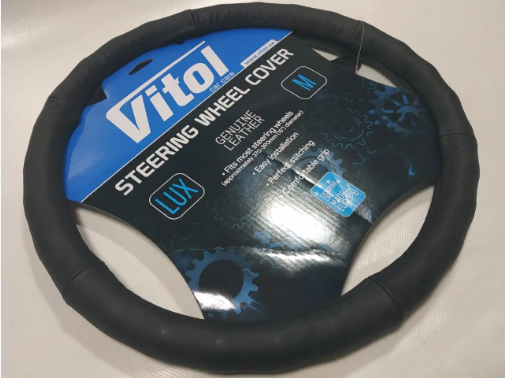 Чохол на кермо Ваз 2108 Ланос чорна Vitol