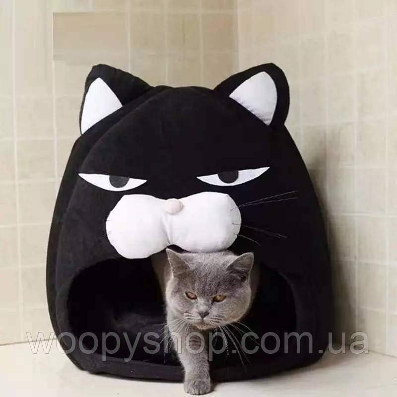Будиночок для кота "Чорний кіт" 34*34см