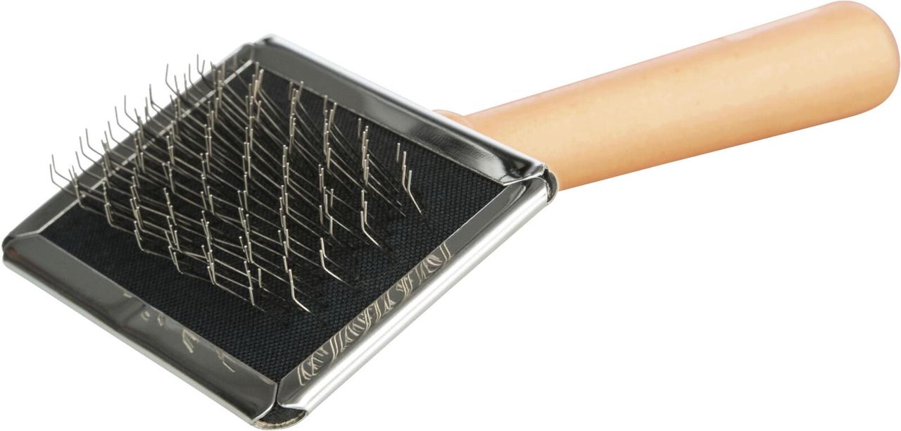 Пуходерка з розчіскою для вичісування шерсті 6x13 см Trixie для собак та котів, фото 1