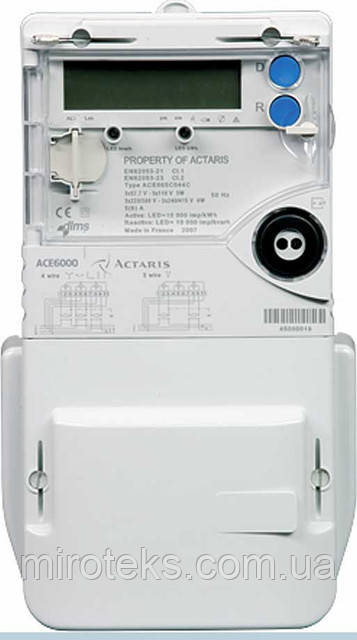 ACE 6000 (ACE 661 C) Ін=5А лічильник електроенергії Itron (Actaris). Ціна, характеристики ☎044-33-44-274 📧miroteks.info@gmail.com