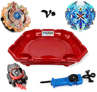 Набір Beyblade (Бейблейд) Арена 40см + Ескалібур + Сонце - Місяць 00 + 2 запускачі