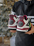 Кросівки чоловічі Nike Air Jordan 4 Retro Pari stain germain білий джердан демісезонні високі модні, фото 5