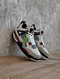 Кросівки чоловічі Nike Air Jordan 4 Retro Pari stain germain білий джердан демісезонні високі модні, фото 11