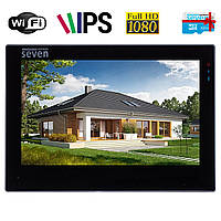 IP видеодомофон 7 дюймов с Wi-Fi SEVEN DP-7577FHDW - IPS black