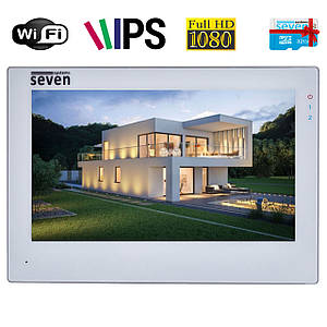IP відеодомофон 7 дюймів з Wi-Fi SEVEN DP-7577FHDW — IPS white