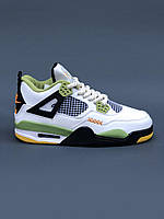 Кросівки чоловічі Nike Air Jordan 4 Retro White Green білий зелений джердан демісезонні високі модні