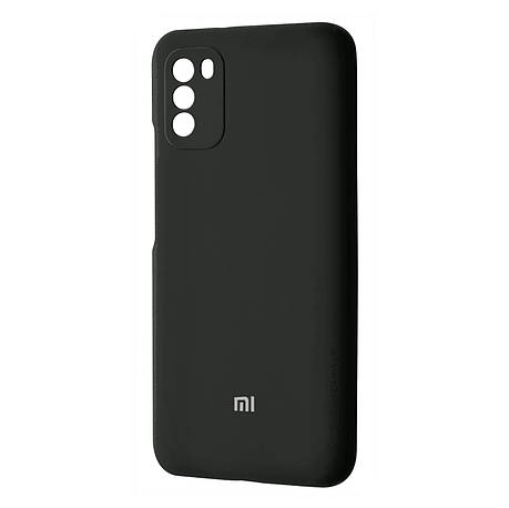 Чохол Silicone Case Premium для Xiaomi Poco M3 Black 3, фото 1