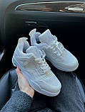 Кросівки чоловічі Nike Air Jordan 4 Retro White білий джорд демісезонні високі модні молодіжні, фото 6