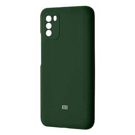 Чохол Silicone Case Premium для Xiaomi Poco M3 Dark Green 22, фото 1