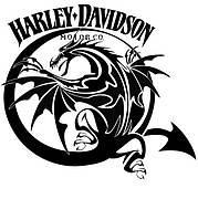 Виниловая наклейка - HARLEY DAVIDSON размер 30 см