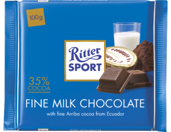 Шоколад Ritter Sport Fine Milk Chocolate, 100 г