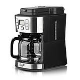 Кавомашина з кавомолкою, кавоварка Sokany 2в1 950W, фото 5