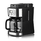 Кавомашина з кавомолкою, кавоварка Sokany 2в1 950W, фото 3