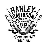 Виниловая наклейка - HARLEY DAVIDSON размер 20 см