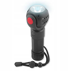 Багатофункціональний ручний ліхтарик ротаційний діодний на акумуляторі LTC