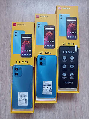 Смартфон UMIDIGI G1 Max Blue 6\128GB 50MP 5150mAh Octa-Core + чохол, фото 1