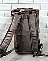 Дорожня/Спортивна сумка-рюкзак з екошкіри з відділом для взуття/ Міська сумка 2в1, фото 5