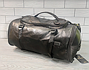 Дорожня/Спортивна сумка-рюкзак з екошкіри з відділом для взуття/ Міська сумка 2в1, фото 2