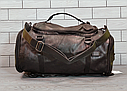 Дорожня/Спортивна сумка-рюкзак з екошкіри з відділом для взуття/ Міська сумка 2в1, фото 10