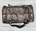 Дорожня/Спортивна сумка-рюкзак з екошкіри з відділом для взуття/ Міська сумка 2в1, фото 8