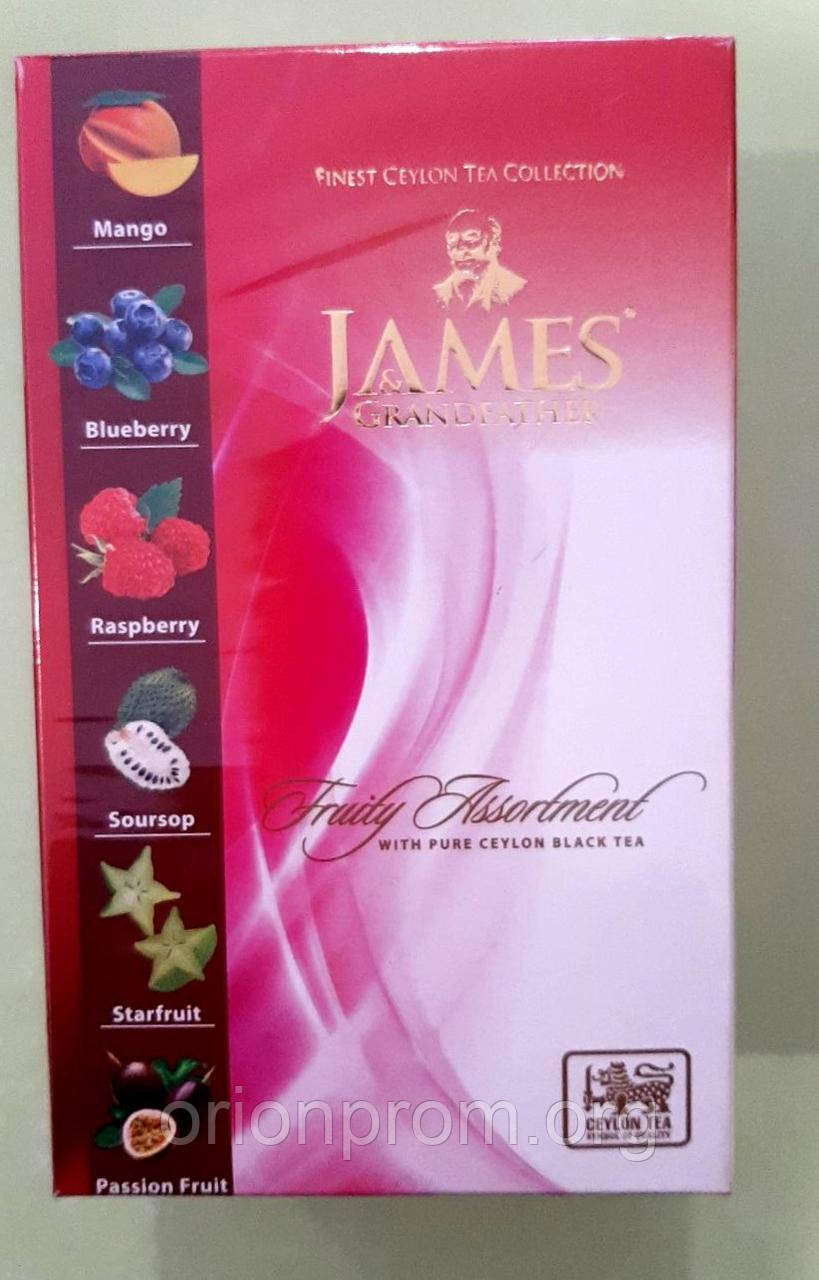 Чай James 60 пакетів асорті чорний