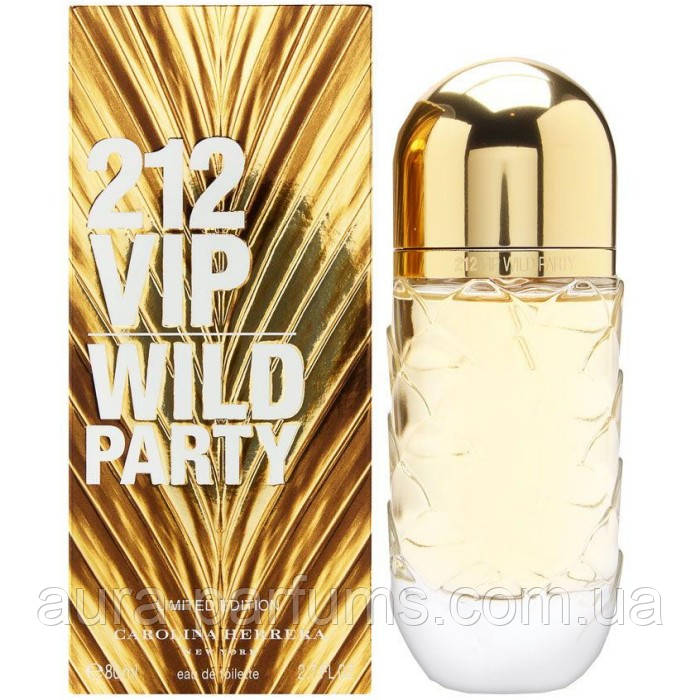 Жіночі парфуми Carolina Herrera 212 VIP Wild Party (Кароліна Еррера 212 Віп Вайлд Паті) 80 ml/мл