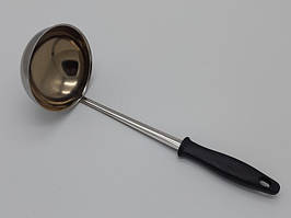 Половник з нержавіючої сталі на кухню з пластиковою ручкою Черпак кухонний для супу з нержавіючої сталі L30cm 200мл