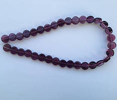 Бусина Таблетка колір виноградний 10 мм