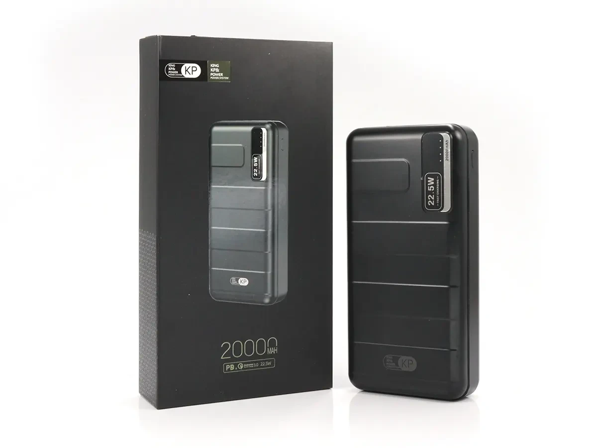 Зовнішній акумулятор (power bank) 20000мАг 22,5Вт KP KP-22 30шт 6882, фото 1