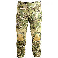 Тактичні штани з наколінниками KOMBAT UK колір мультикам Військові бойові штани британка S
