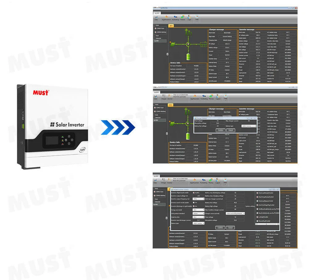 WIFI мониторинг инвертора MUST PV18-3024 VPK