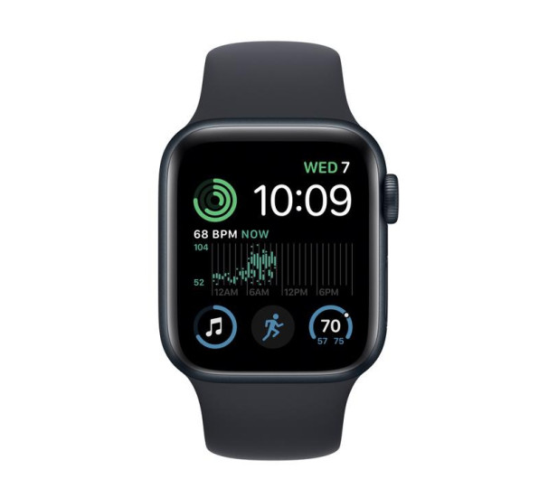 Apple Watch SE 2 40/Midnight Aluminum/Midnight Sport GPS MNJT3WB/A (MNJT3) - фото 2 - id-p1745729026