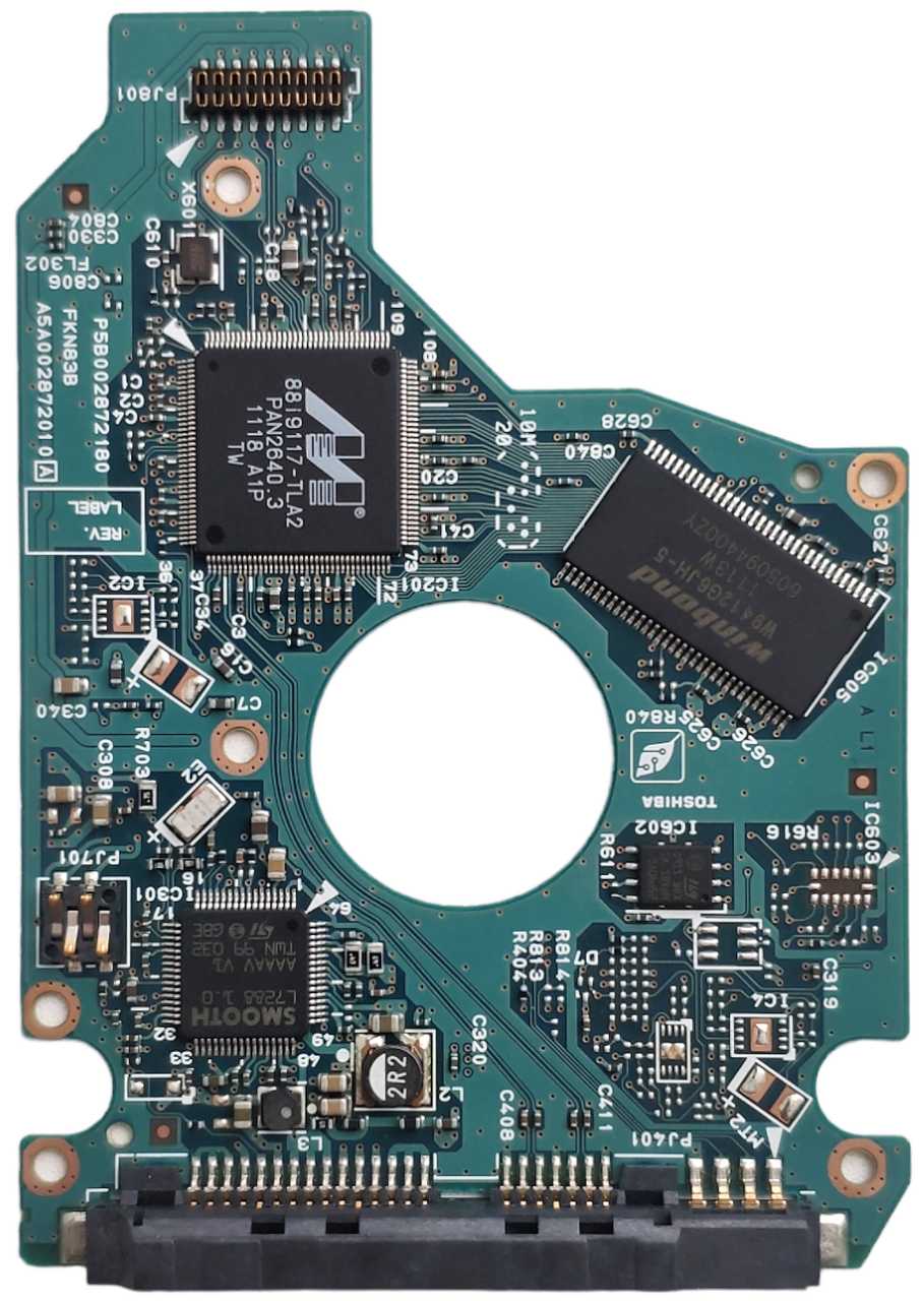 Плата HDD PCB G002872A FKN83B Toshiba MK1661GSYN MK2561GSYN MK3261GSYN MK5061GSYN MK6461GSYN