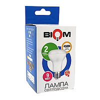 Лампочка світлодіодна E27 9W 4500К (білий нейтральний). Biom BT-556