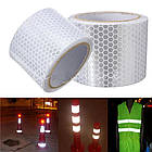 Світловідбивна плівка стрічка, що самоклеїться 5см х 1м. Велосипеди, авто, габарити, візки, коляски, самокати, рюкзаки, сумки., фото 3