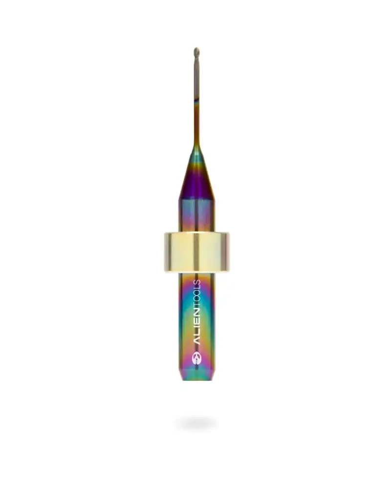 Фреза AlienTools для PEEK/PMMA/WAX (пмма, віск, піїк) з покриттям FLATCOAT™TEC 1.0х6x53мм (Ivoclar PM7), фото 1