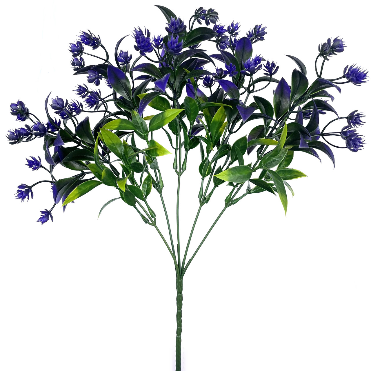 Букет пластиковий самшит із хмелем фіолетовий 36 см, фото 1