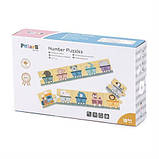 Дерев'яний пазл Viga Toys PolarB Числа та звірята, фото 3